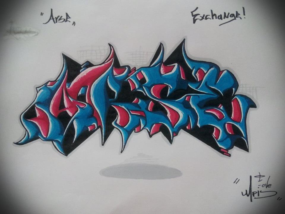 Graffiti Sketch in Ankara - Photo by MLS - ARSE (2014)