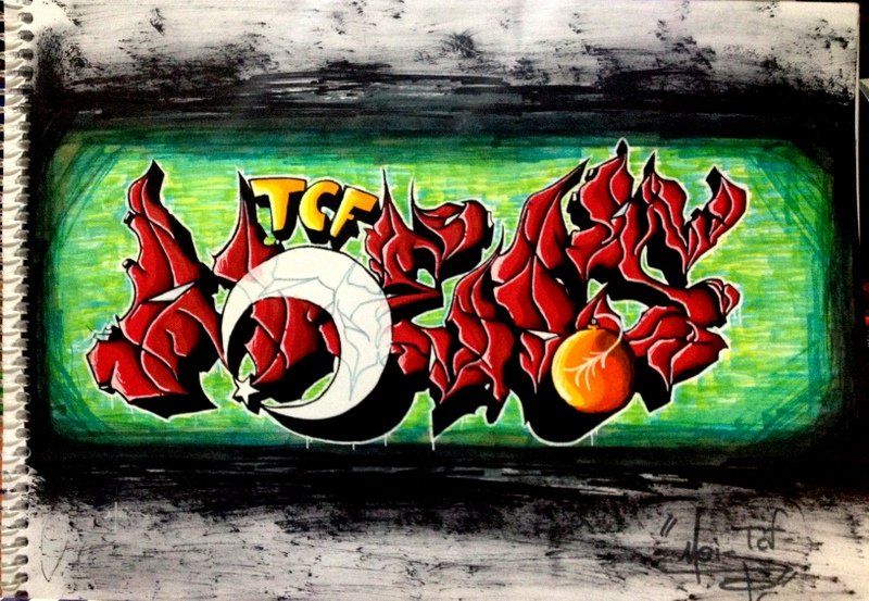 Graffiti Sketch in Ankara - Photo by MLS - meis (2014)