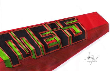 Graffiti Sketch in Ankara - Photo by MLS - Meis (2015)