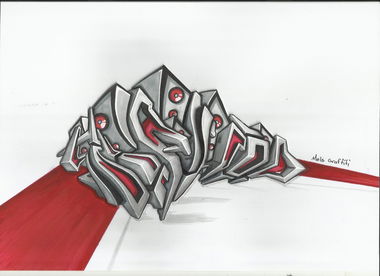Graffiti Sketch in Ankara - Photo by MLS - Hiphop (2015)