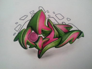 Graffiti Sketch in Ankara - Photo by MLS - Meis (2015)