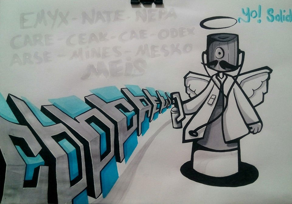 Graffiti Sketch in Ankara - Photo by MLS - MEİS (2015)