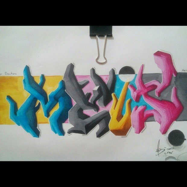 Graffiti Sketch in Ankara - Photo by MLS - meis (2014)