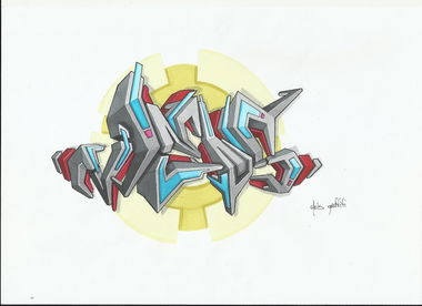 Graffiti Sketch in Ankara - Photo by MLS - MEİS (2015)