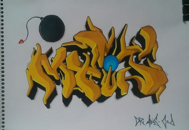 Graffiti Sketch in Ankara - Photo by MLS - Meis
