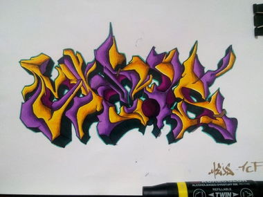 Graffiti Sketch in Ankara - Photo by MLS - Meis (2014)
