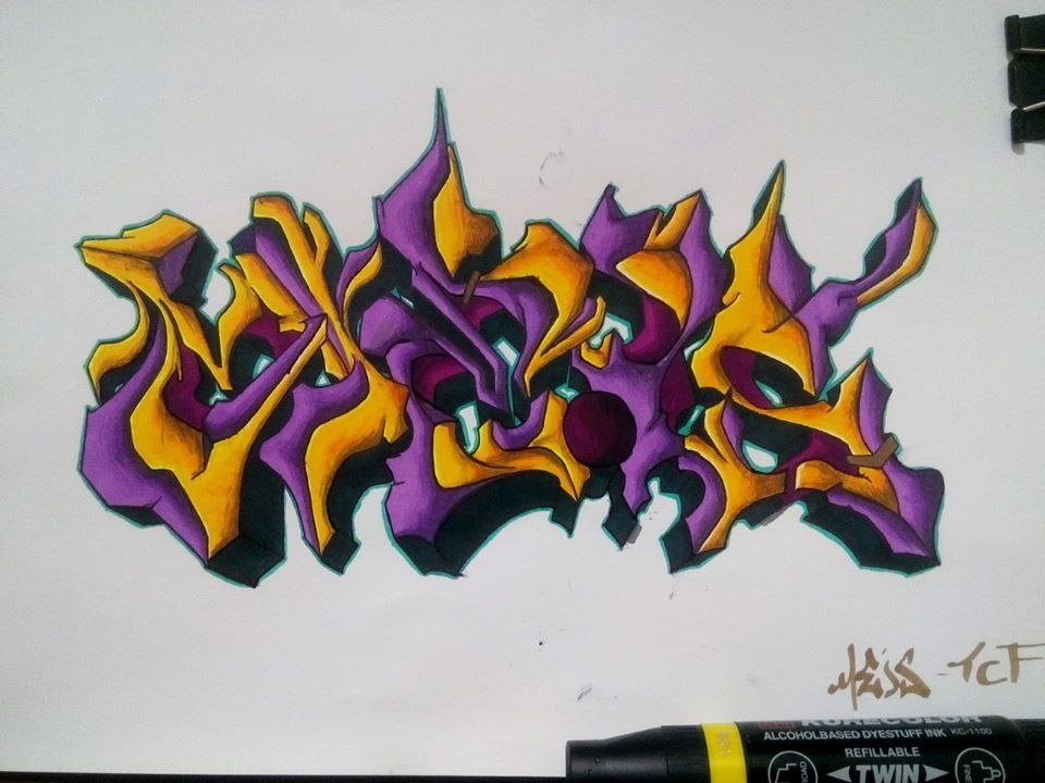 Graffiti Sketch in Ankara - Photo by MLS - Meis (2014)
