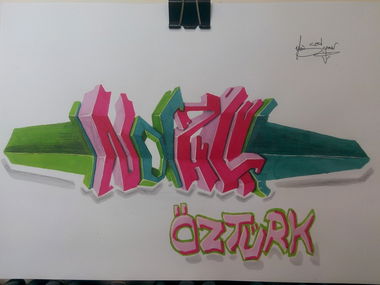 Graffiti Sketch in Ankara - Photo by MLS - Meis (2015)