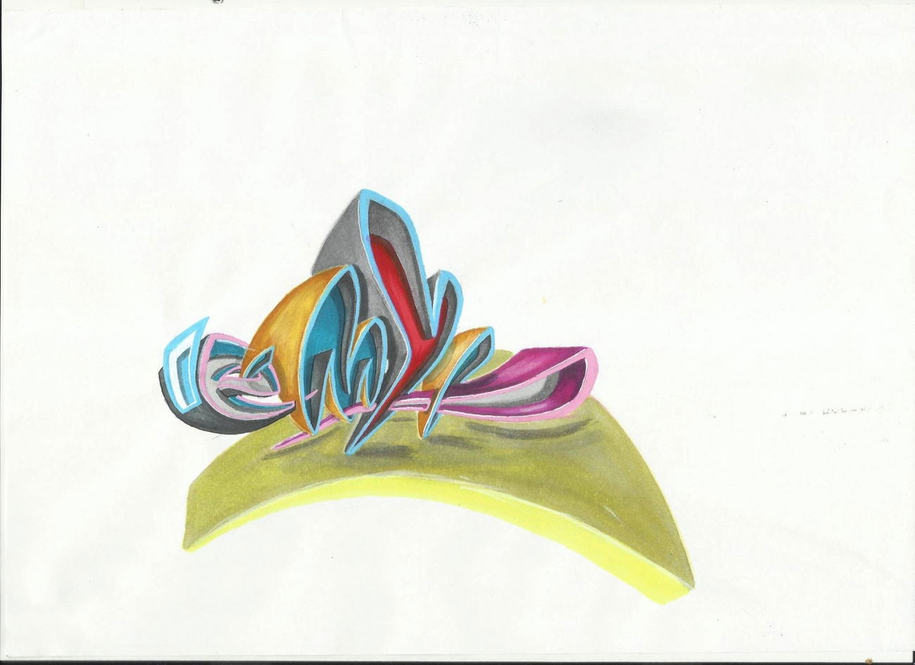 Graffiti Sketch in Ankara - Photo by MLS - Meis (2015)