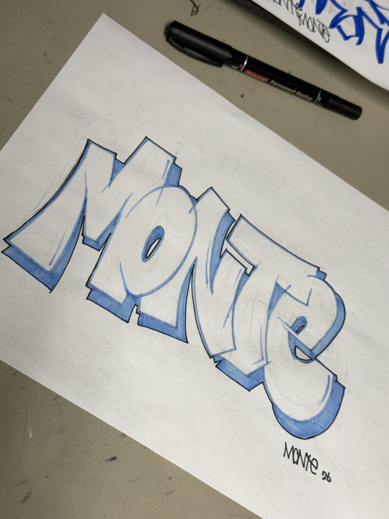 Graffiti Sketch - Photo by MNT0372