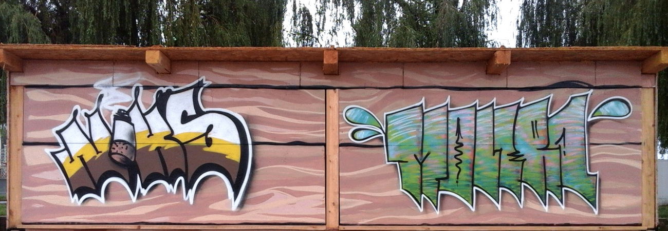 Graffiti Wall in Osijek - Photo by MOLER1 - graffiti, graffitiart, throws (2016)