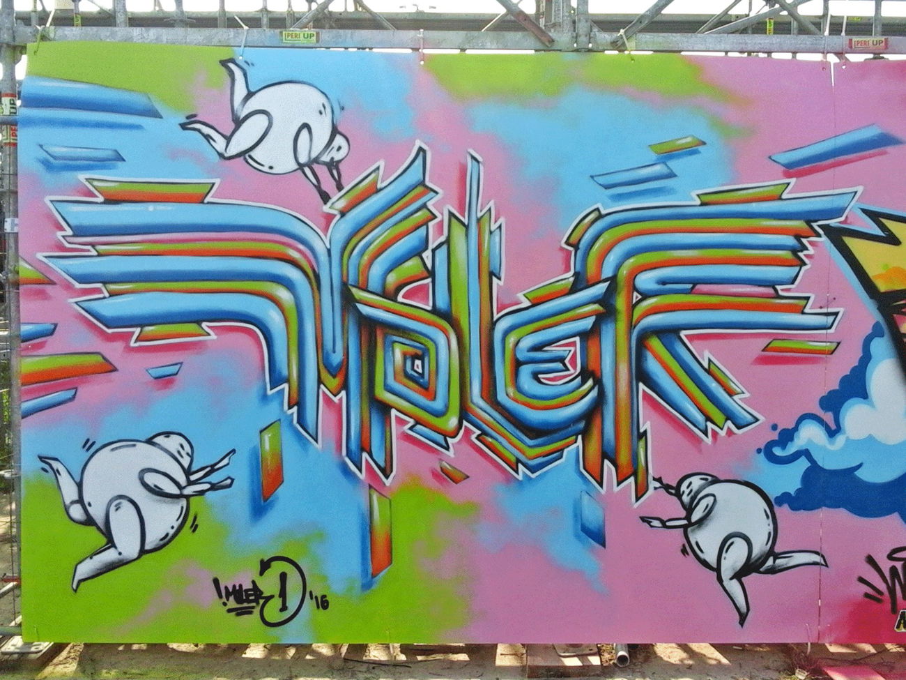 Graffiti Wall in Osijek - Photo by MOLER1 - moler1, molergraffiti, graffitiart (2016)