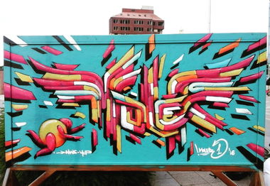 Graffiti Wall in Osijek - Photo by MOLER1 - moler1, molergraffiti, sprayart (2016)