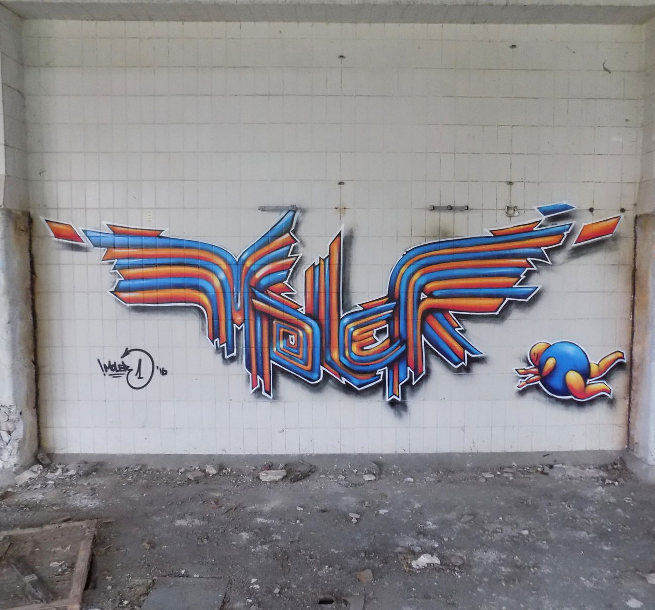 Graffiti Wall in Osijek - Photo by MOLER1 - moler1, molerone, molergraffiti (2016)