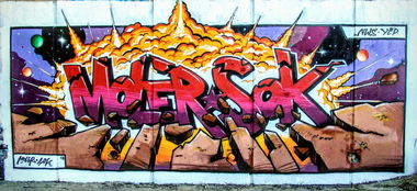 Graffiti Wall in Osijek - Photo by MOLER1 - Graffiti, mtn94, montanacolors (2017)