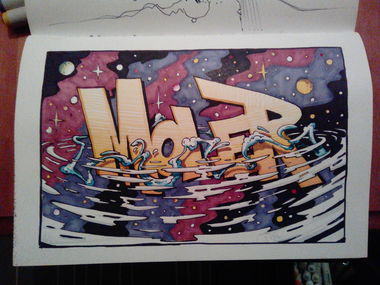 Graffiti Sketch - Photo by MOLER1 - sketch, comic, moler1 (2018)