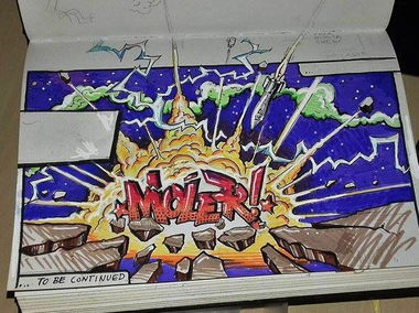 Graffiti Sketch - Photo by MOLER1 - sketch, kaboom, bang (2017)