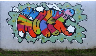 Graffiti Wall in Osijek - Photo by MOLER1 - moler1, molergraffiti, colors (2016)