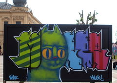 Graffiti Street Art in Vukovar - Photo by MOLER1 - moler1, lunar, molergraffiti (2017)