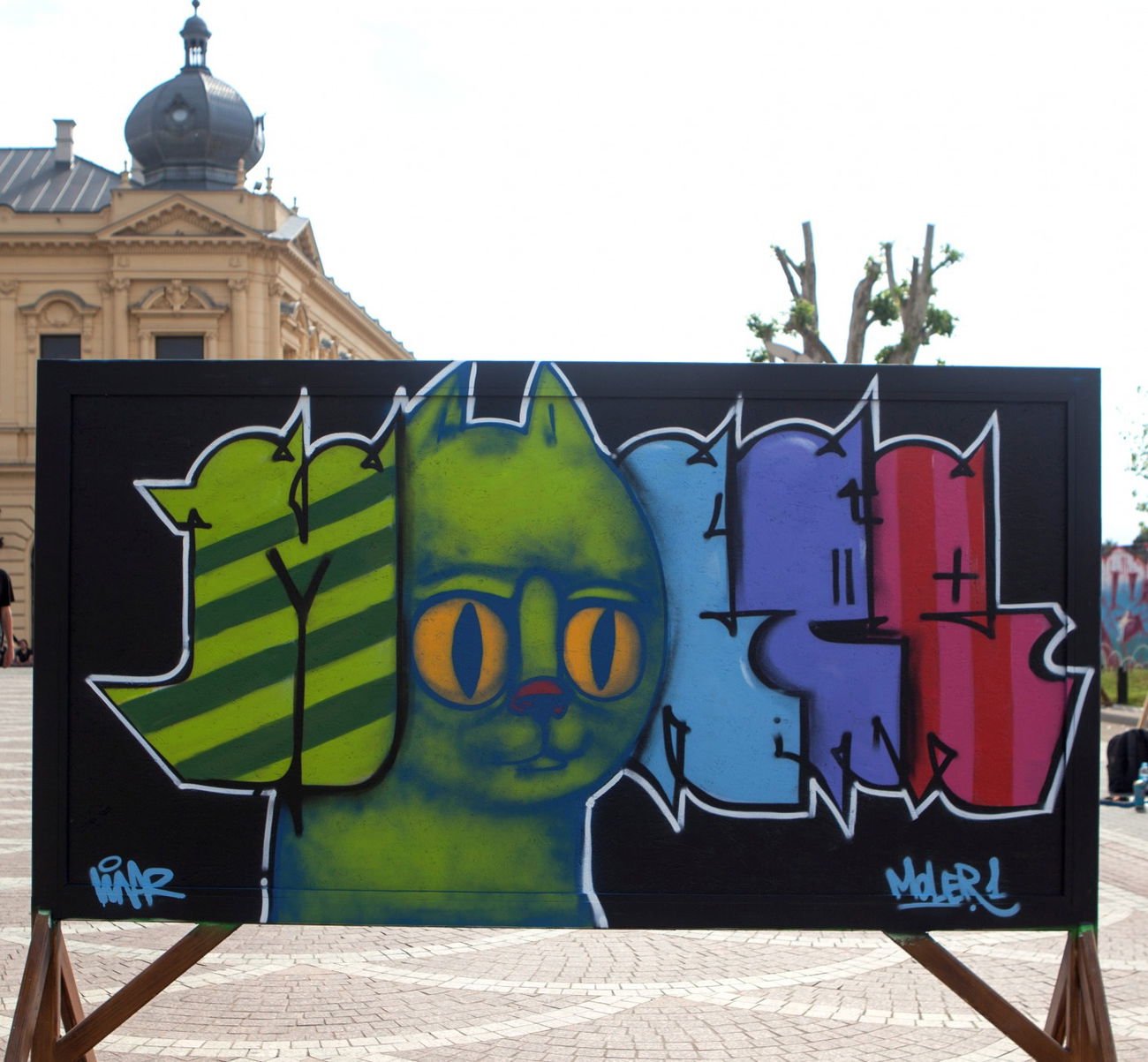 Graffiti Street Art in Vukovar - Photo by MOLER1 - moler1, lunar, molergraffiti (2017)