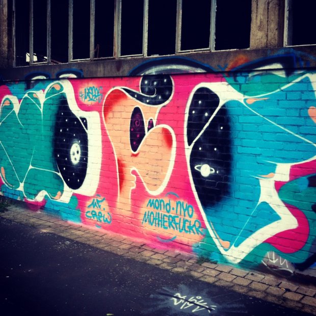 Graffiti Wall - Photo by MONDSTER1 - Mond, NYO, MF (2013)