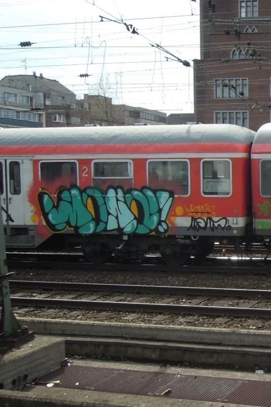 Graffiti Train - Photo by MONDSTER1 - Mond, Motherfucker, MF (2013)