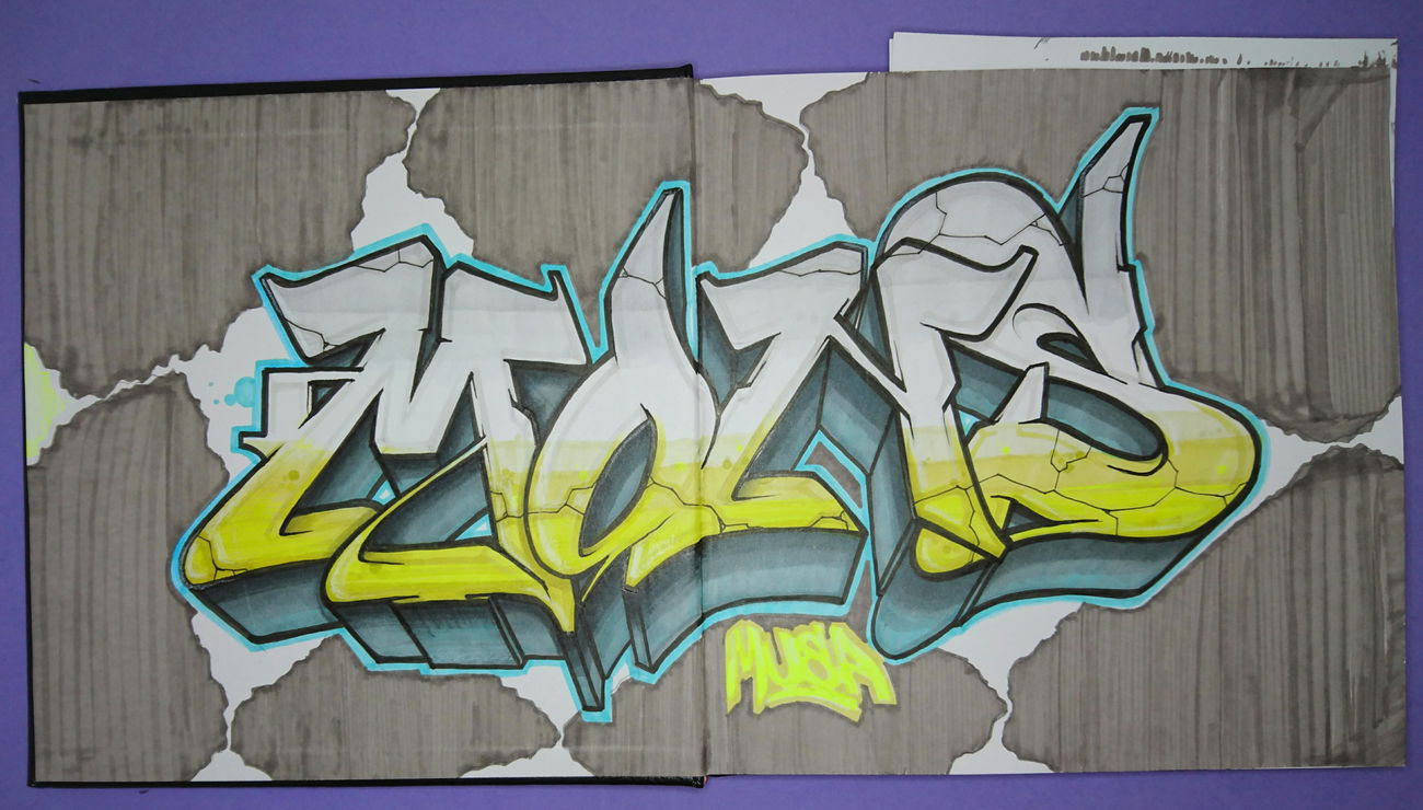 Graffiti Sketch - Photo by MONS - mons, MonsTube (2020)
