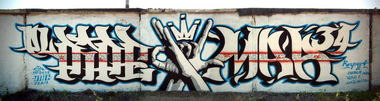 Graffiti Wall in Abakan - Photo by MRA - dark, lights (2012)