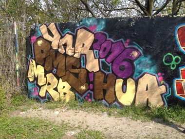 Graffiti Wall - Photo by MRB - YNR, PMS, MRB (2016)