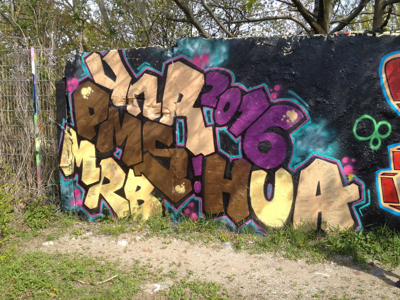 Graffiti Wall - Photo by MRB - YNR, PMS, MRB (2016)