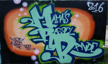 Graffiti Wall - Photo by MRB - MamasRasselBande, Kriz, Born2Spray (2016)