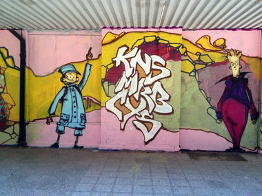 Graffiti Wall - Photo by MRB - KNS, MRB, CYS