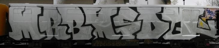 Graffiti Train - Photo by MRB - MRB, MSD, DQ