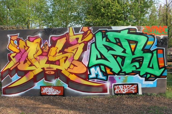 Graffiti Wall - Photo by MRB - B2S, MRB