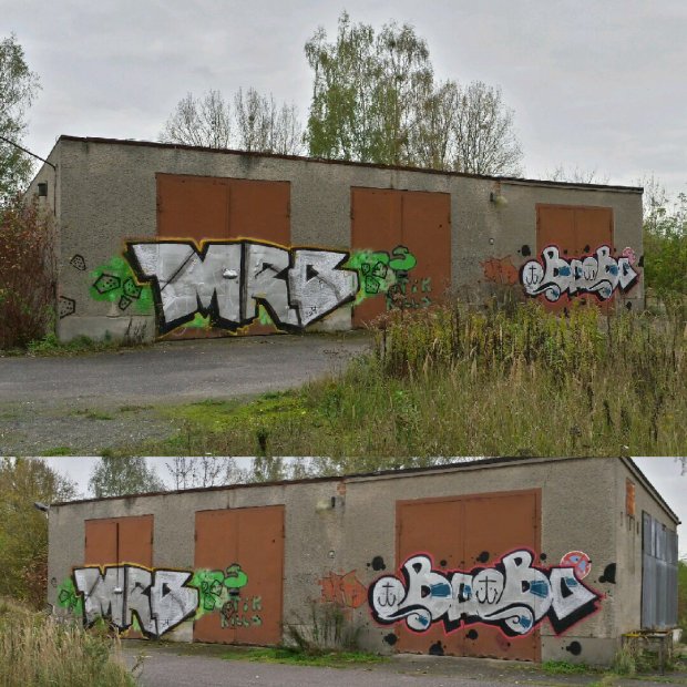 Graffiti Bombing - Photo by MRB - MRB, BABO (2014)