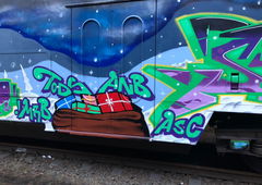 Graffiti Train - Photo by MRB - MRB, TODS, ANB (2018)