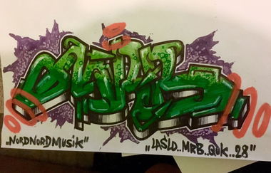 Graffiti Sketch - Photo by MRB - MRB, QUK, 28 (2017)