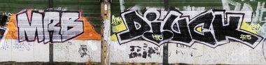 Graffiti Bombing - Photo by MRB - MRB, DIUK