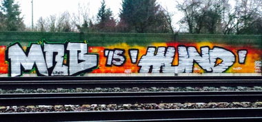 Graffiti Bombing - Photo by MRB - MRB, HUND (2015)