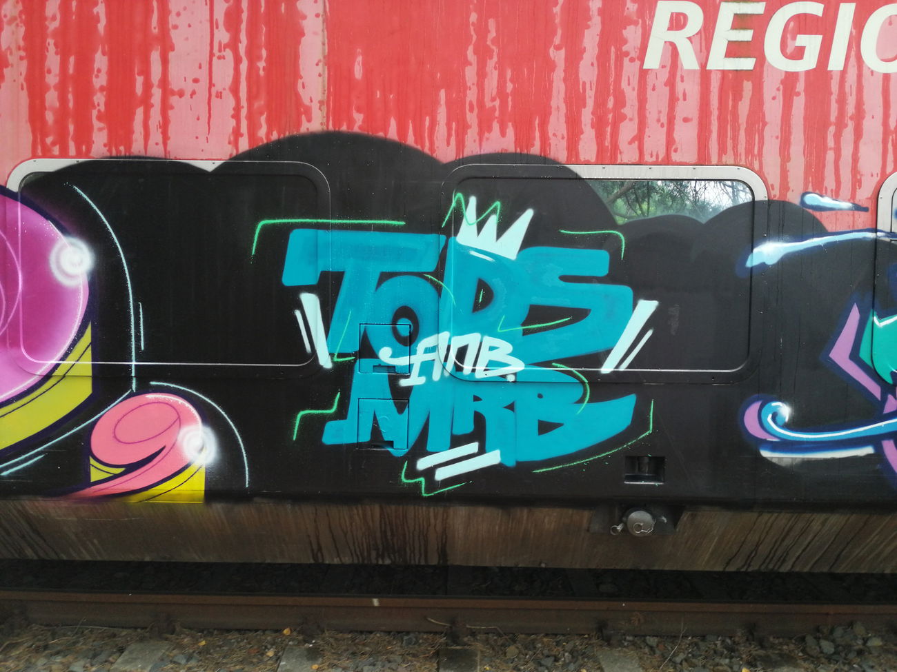 Graffiti Train - Photo by MRB - TODS, ANB, MRB (2020)