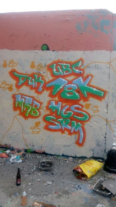 Graffiti Wall - Photo by MRB - UBC, DUK, 18K (2017)