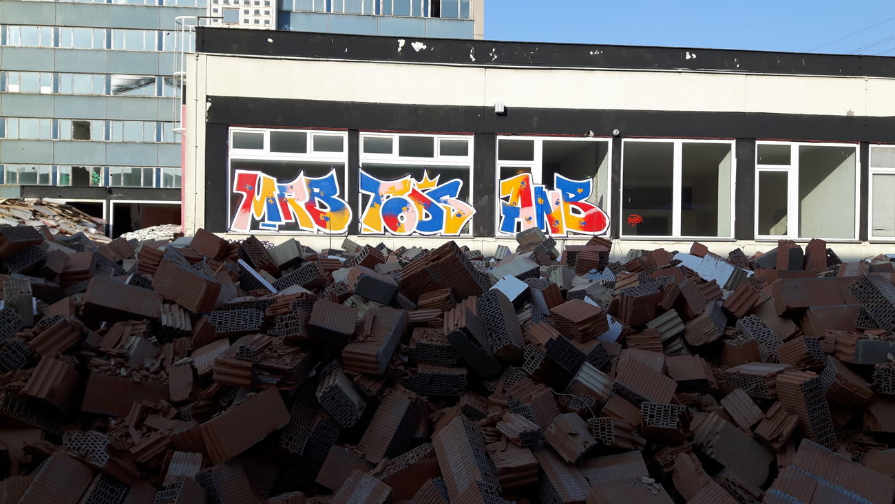 Graffiti Wall - Photo by MRB - MRB, TODS, ANB (2018)