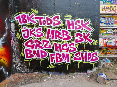 Graffiti Wall - Photo by MRB - 18K, TODS, HSK (2019)