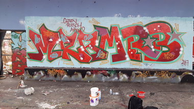 Graffiti Wall - Photo by MRB - MRB, MRB, MRB (2017)