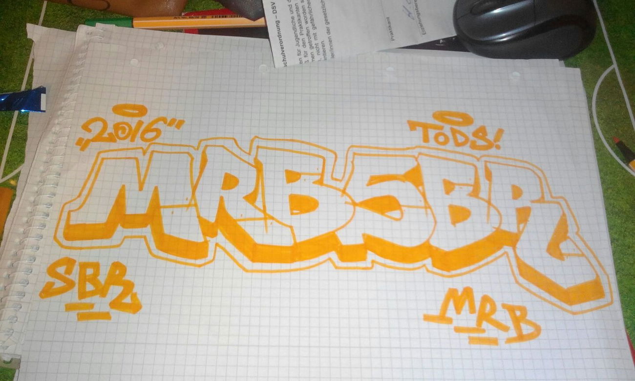 Graffiti Sketch - Photo by MRB - MRB, SBR, TODS (2016)