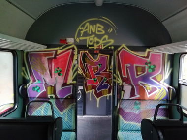 Graffiti Train - Photo by MRB - MRB, TODS, HSK (2019)