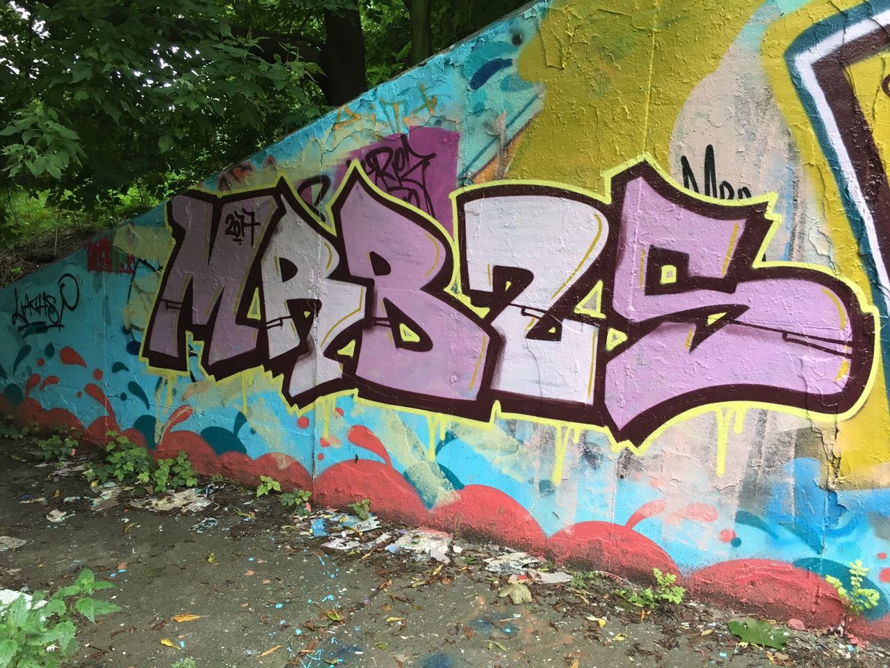 Graffiti Wall - Photo by MRB - MRB2S, MRB, B2S