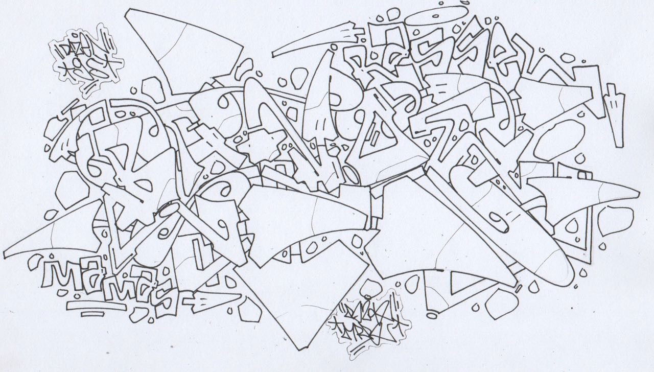 Graffiti Sketch - Photo by MRB - MamasRasselBande (2018)