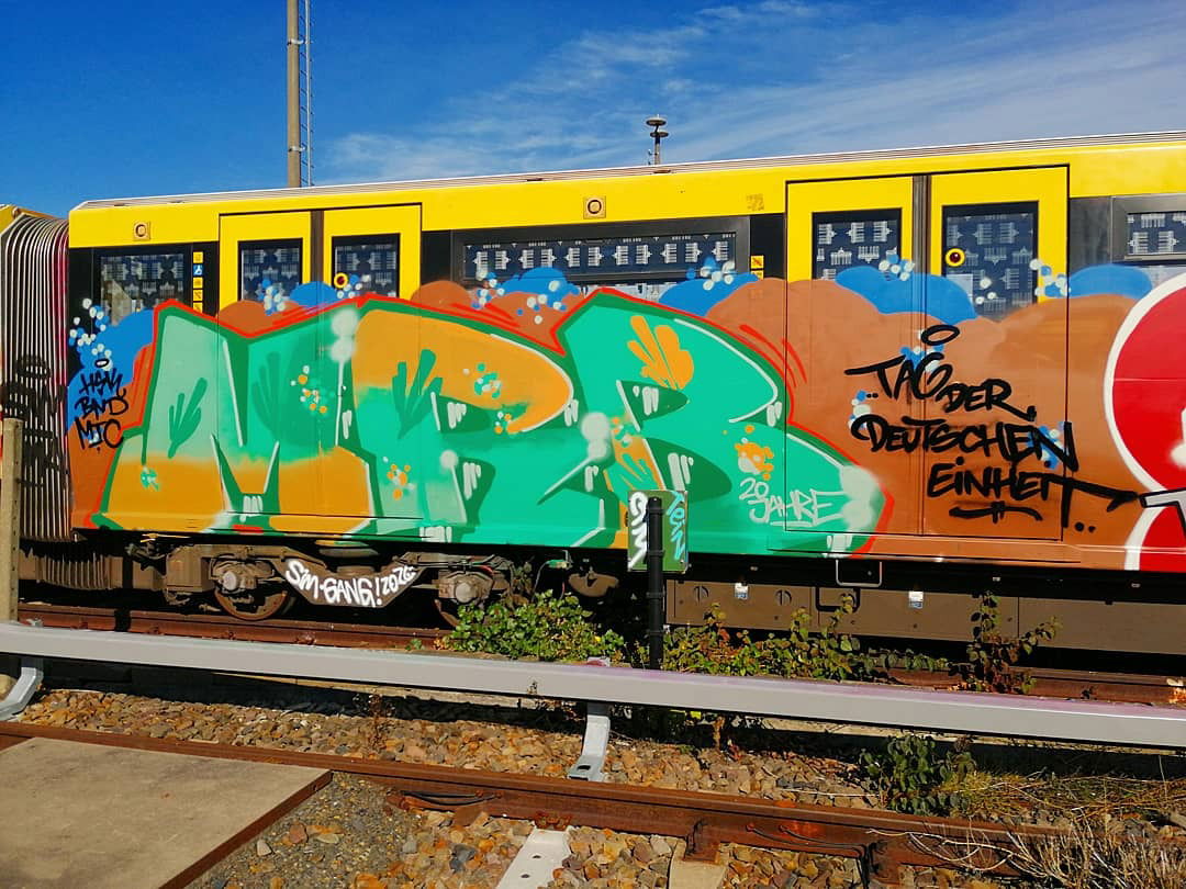 Graffiti Train - Photo by MRB - MRB, Tag, der (2020)