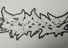 Graffiti Sketch - Photo by MRB - EMERBE, eMeRBe, MRB (2017)